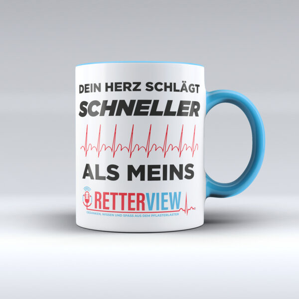 Retterview Tasse - Dein Herz schlägt schneller