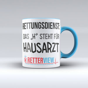 Retterview Tasse - H steht für Hausarzt