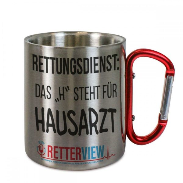 Retterview Karabinertasse - "H" steht für"