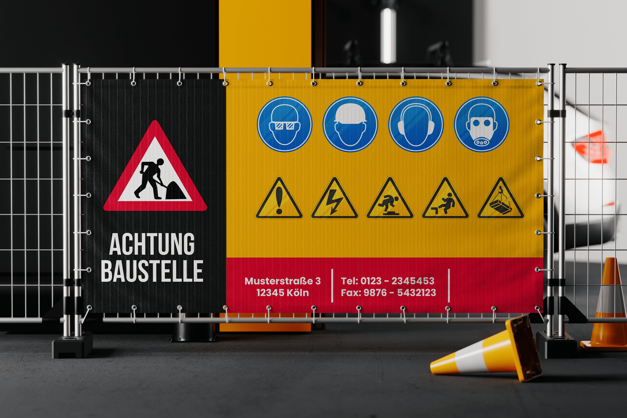 Bedrucktes Banner als Werbetechnik