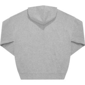 Oversize Hoodie, hellgrau, Rückseite