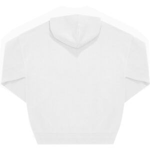 Oversize Hoodie, weiß, Rückseite