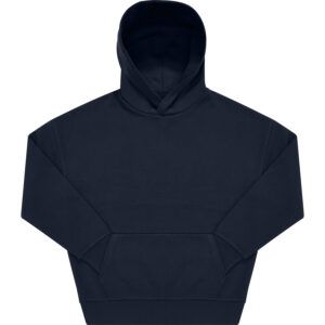 Oversize Hoodie (navy) mit Kängerutasche (Vorderseite)