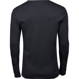 Dunkelgraues Langarm Shirt (Rückseite).