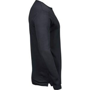 Dunkelgraues Langarm Shirt (rechte Seite).