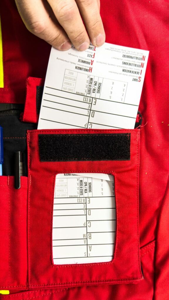 Bedruckte Einsatzblöcke als Beispiel für Geschäftsdrucksachen