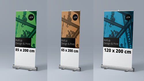Roll-ups für einen professionellen Auftritt